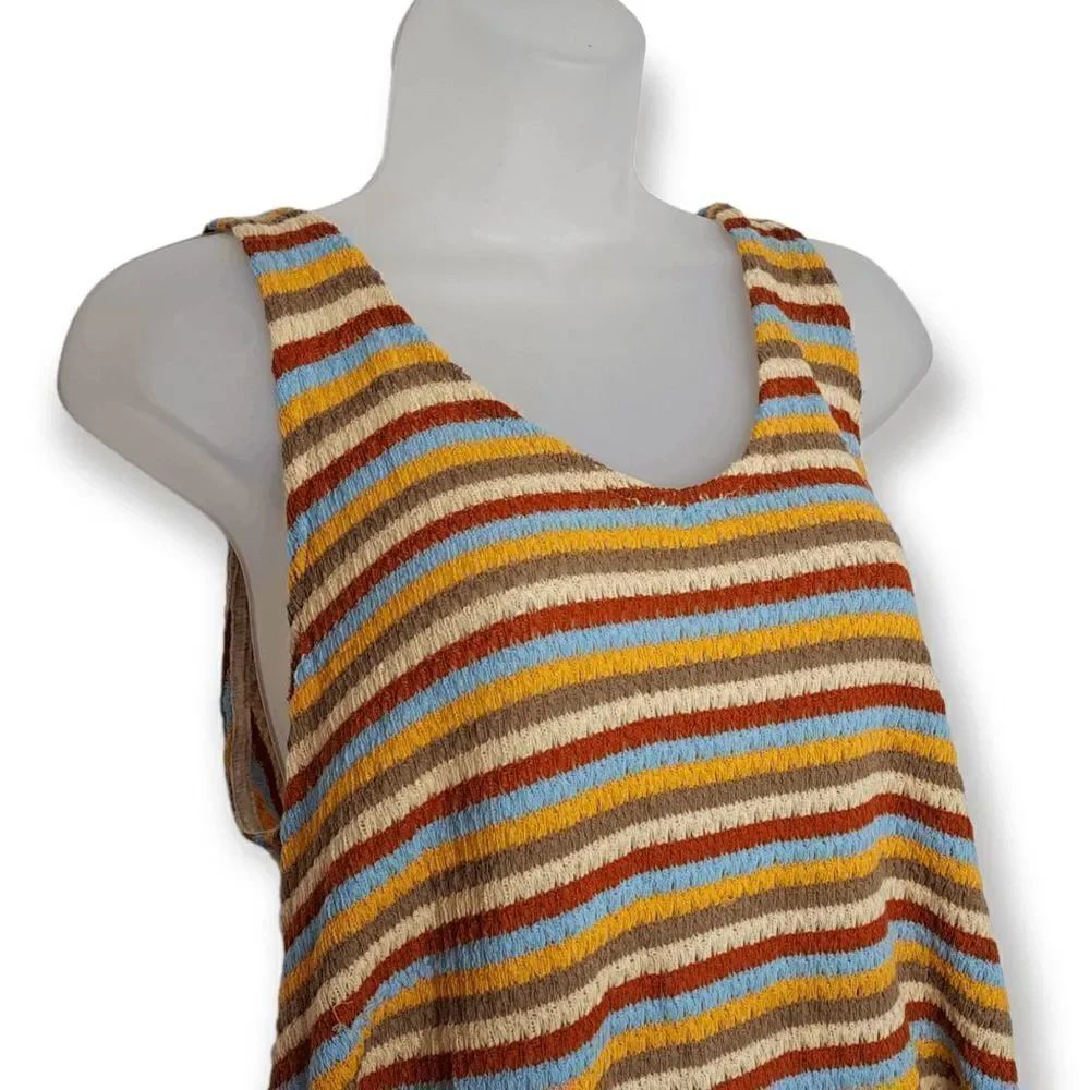 Altar'd State Striped Multicolor Tunic Tank size Medium - Picture 6 of 6